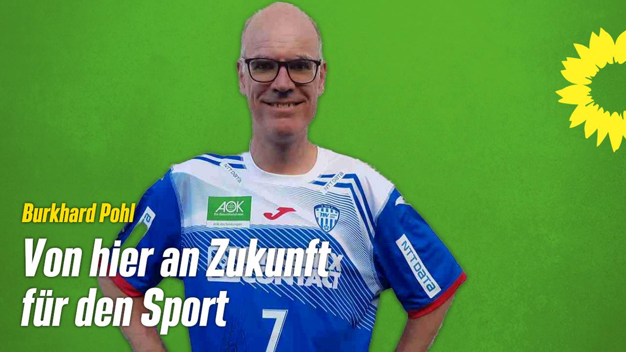 Beitragsbild: Burkhard Pohl im Trikot des TBV Lemgo-Lippe - Text: Von hier an Zukunft für den Sport